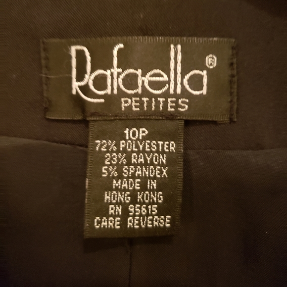 Rafaella Petites Black Lightweight Blazer Size 10P - Picture 3 of 3
